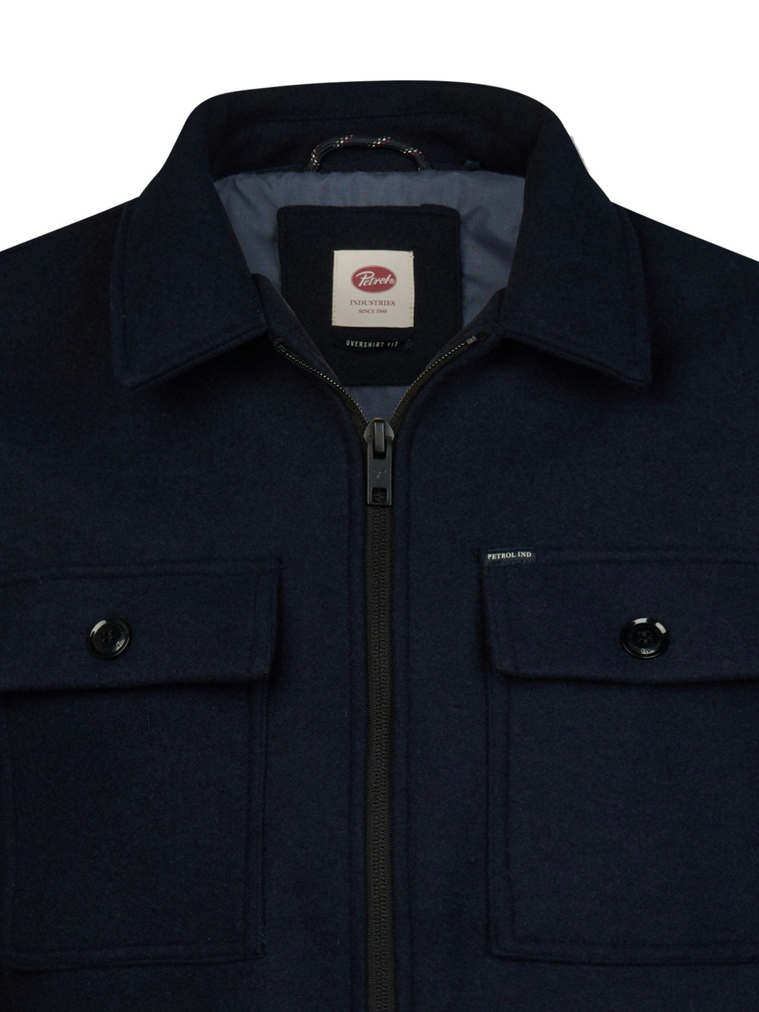 M-3060-SIL418 Men Overshirt (5092 Navy)