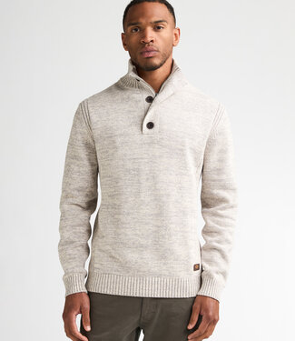 Petrol Industries M-ROS-KWC206 Men Knit Neck Pullover (0009 Light Grey)