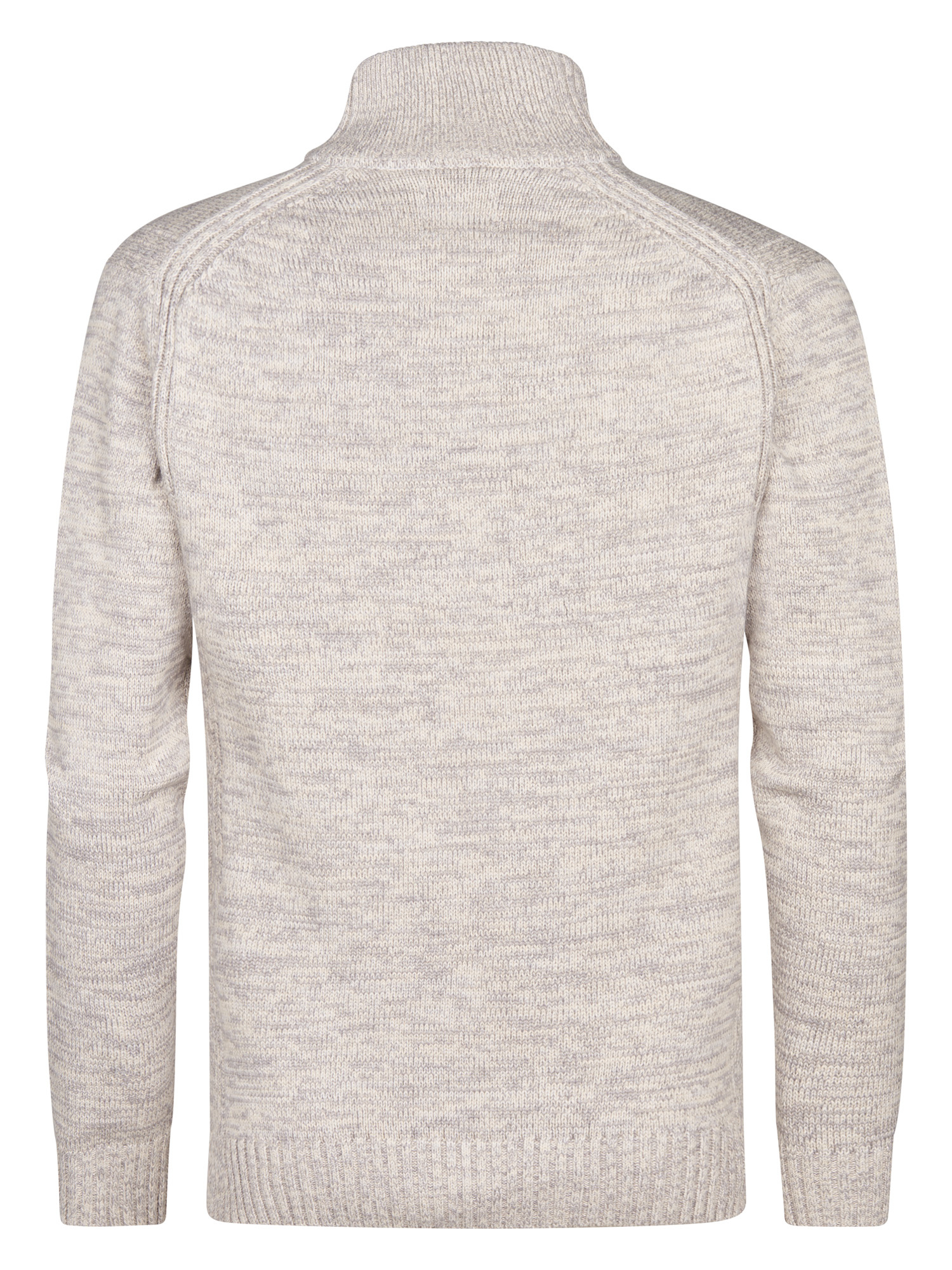 M-ROS-KWC206 Men Knit Neck Pullover (0009 Light Grey)
