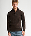 M-ROS-KWC206 Men Knit Neck Pullover (7156 Dark Brown)