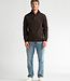 M-ROS-KWC206 Men Knit Neck Pullover (7156 Dark Brown)