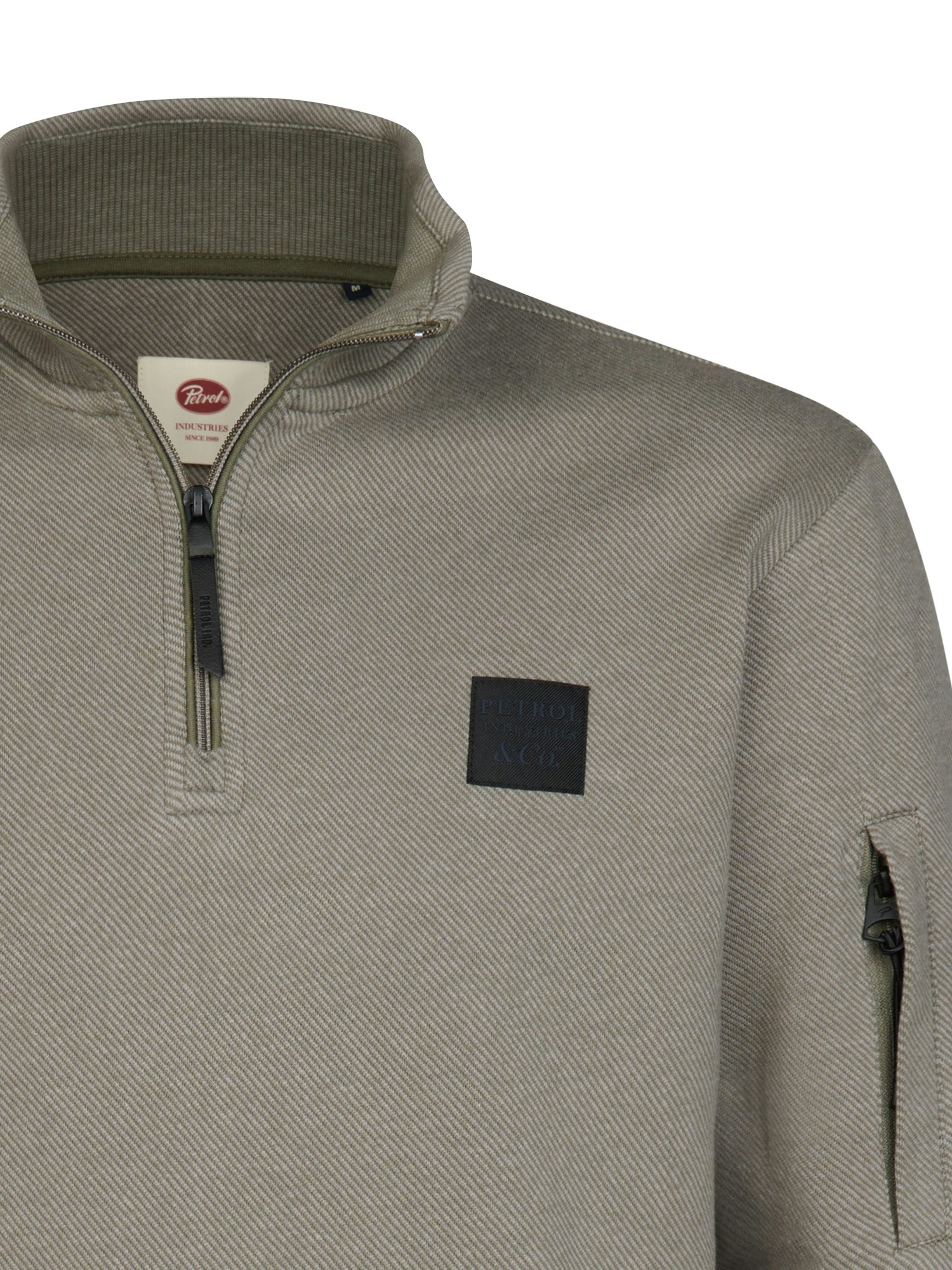 M-3060-SWC324 Men Zip Sweater (6174 Light Green)