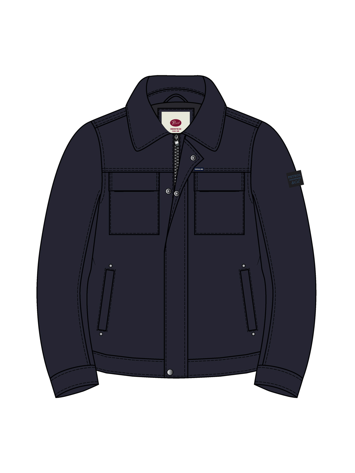 M-3060-JAC101 Men Zip Jacket (9111 Black)