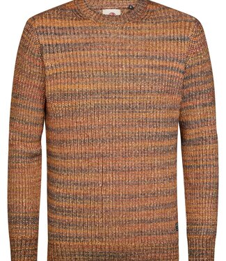 Petrol Industries M-3060-KWR244 Men Knit Pullover (7156 Pumpkin Orange)
