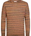M-3060-KWR244 Men Knit Pullover (7156 Pumpkin Orange)