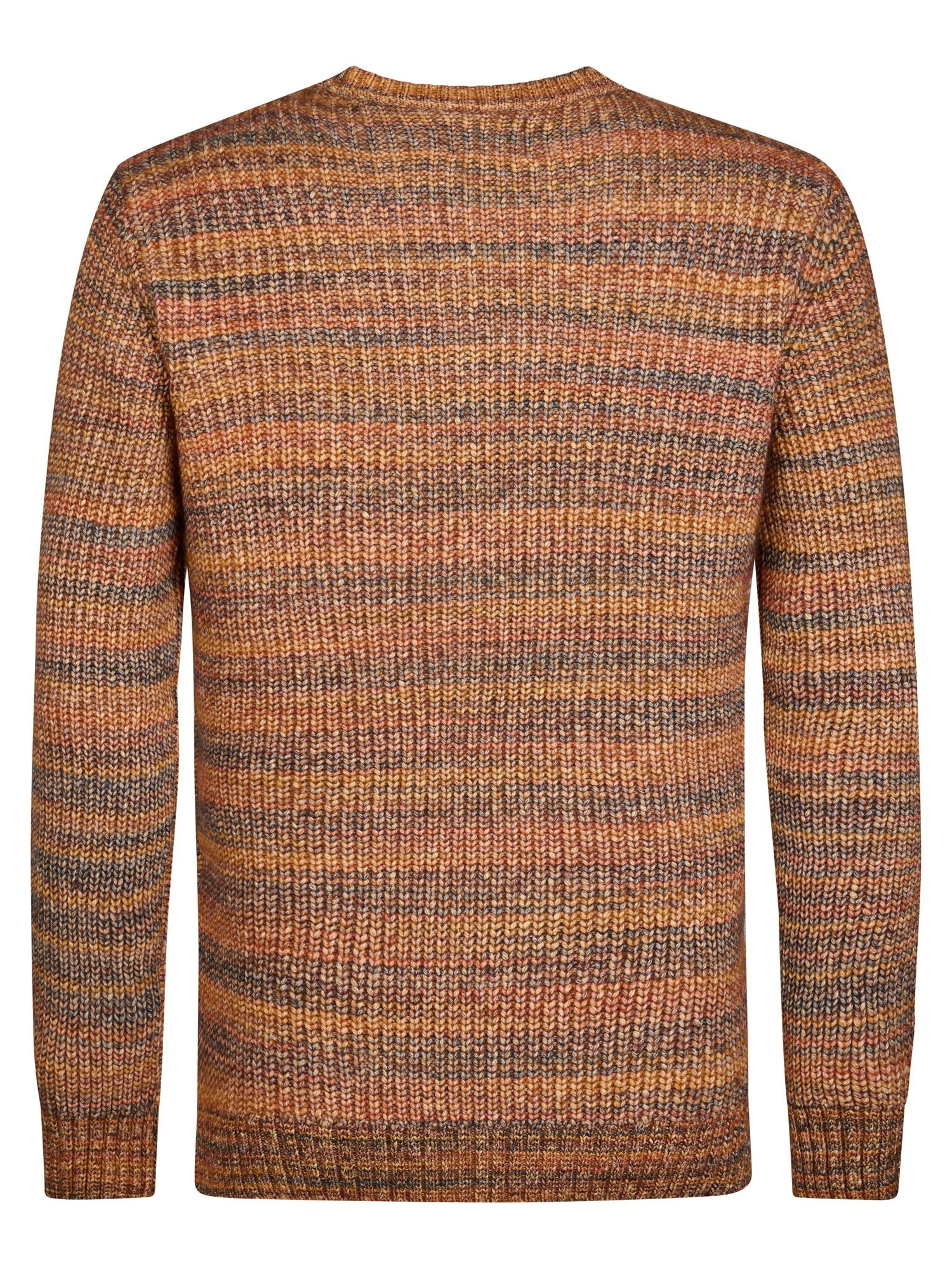 M-3060-KWR244 Men Knit Pullover (7156 Pumpkin Orange)