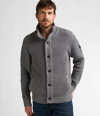Petrol Industries M-3060-KWC242 Men Knit Vest (9093 Grey)