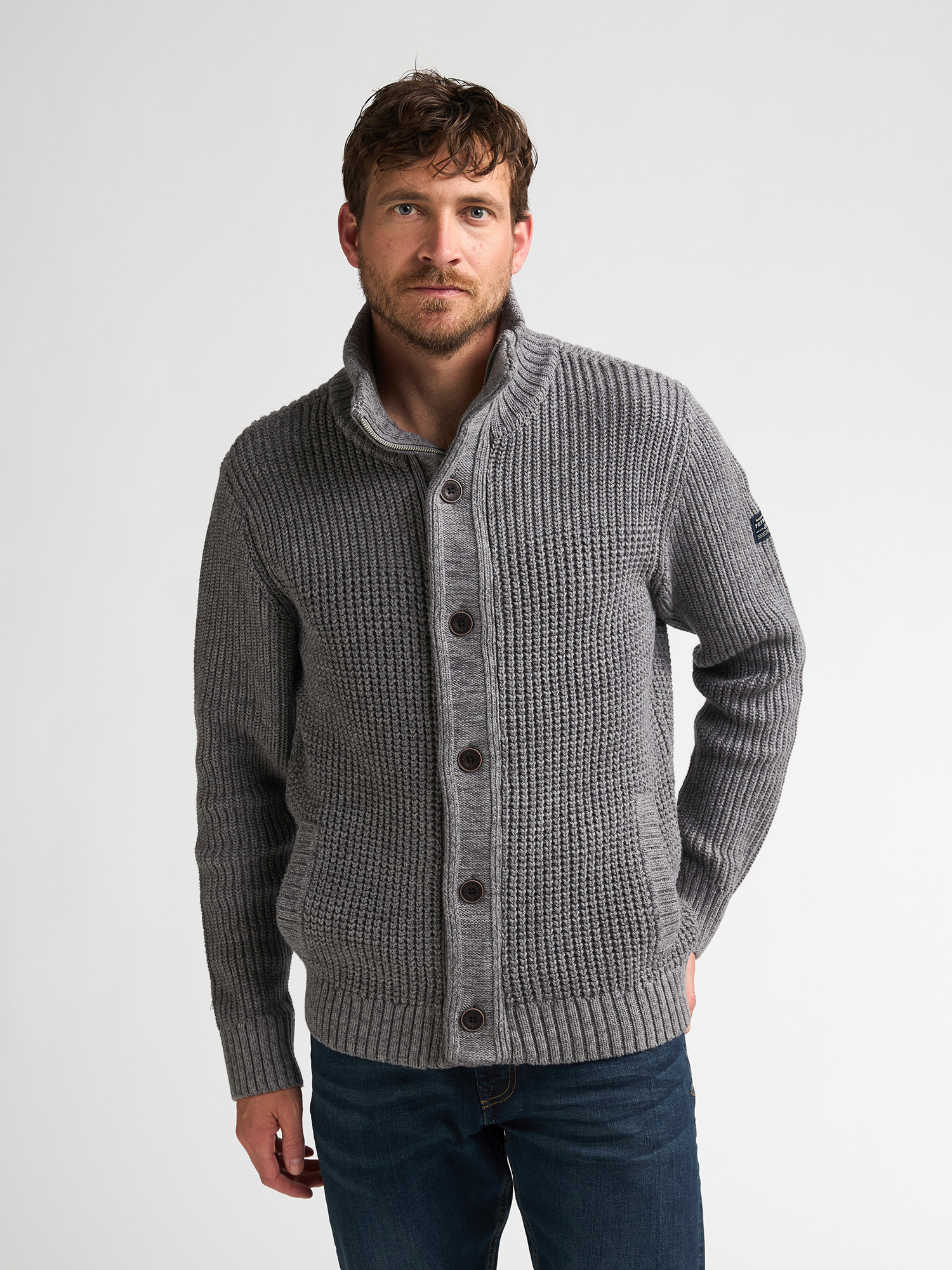 M-3060-KWC242 Men Knit Vest (9093 Grey)