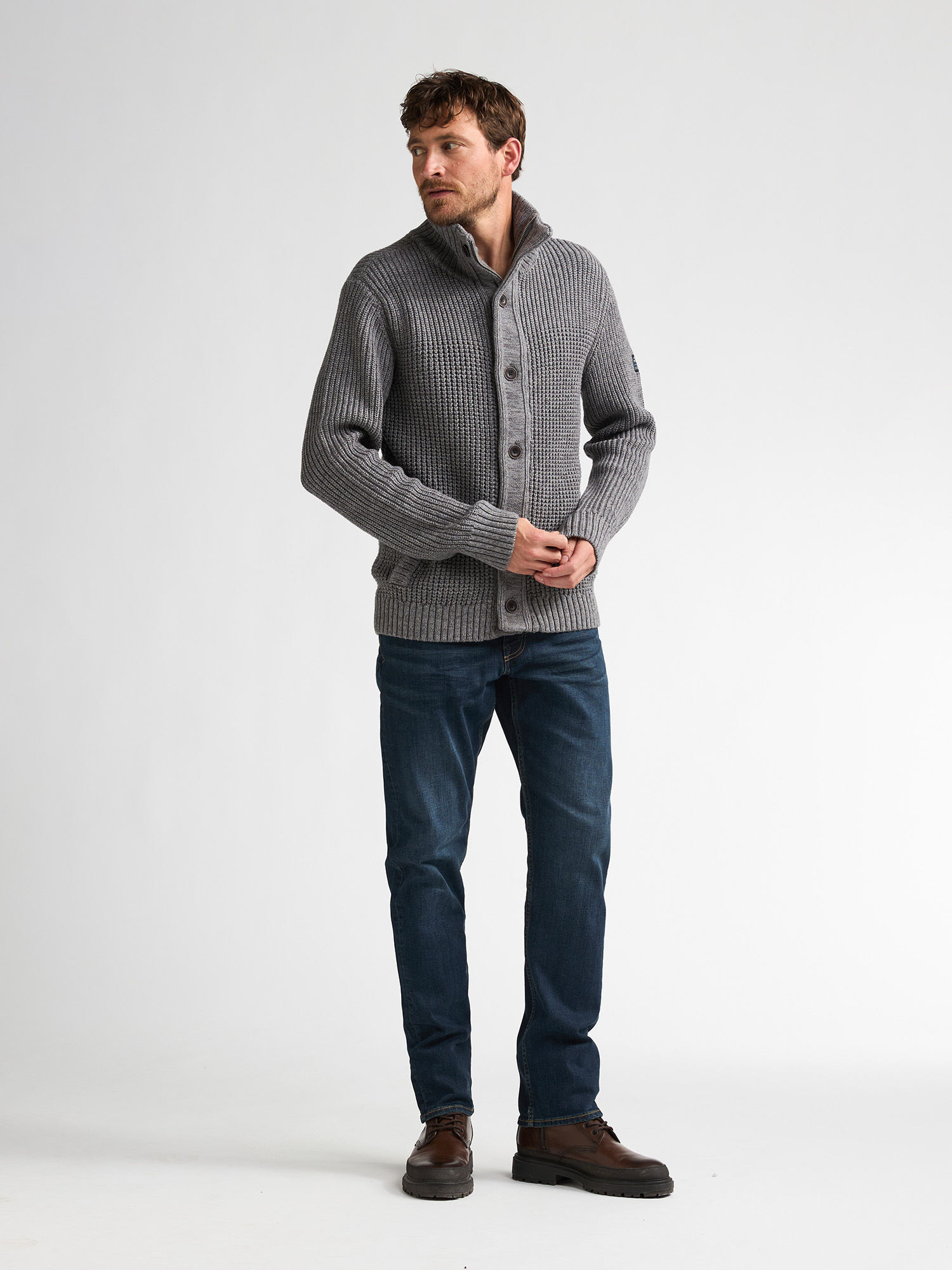 M-3060-KWC242 Men Knit Vest (9093 Grey)