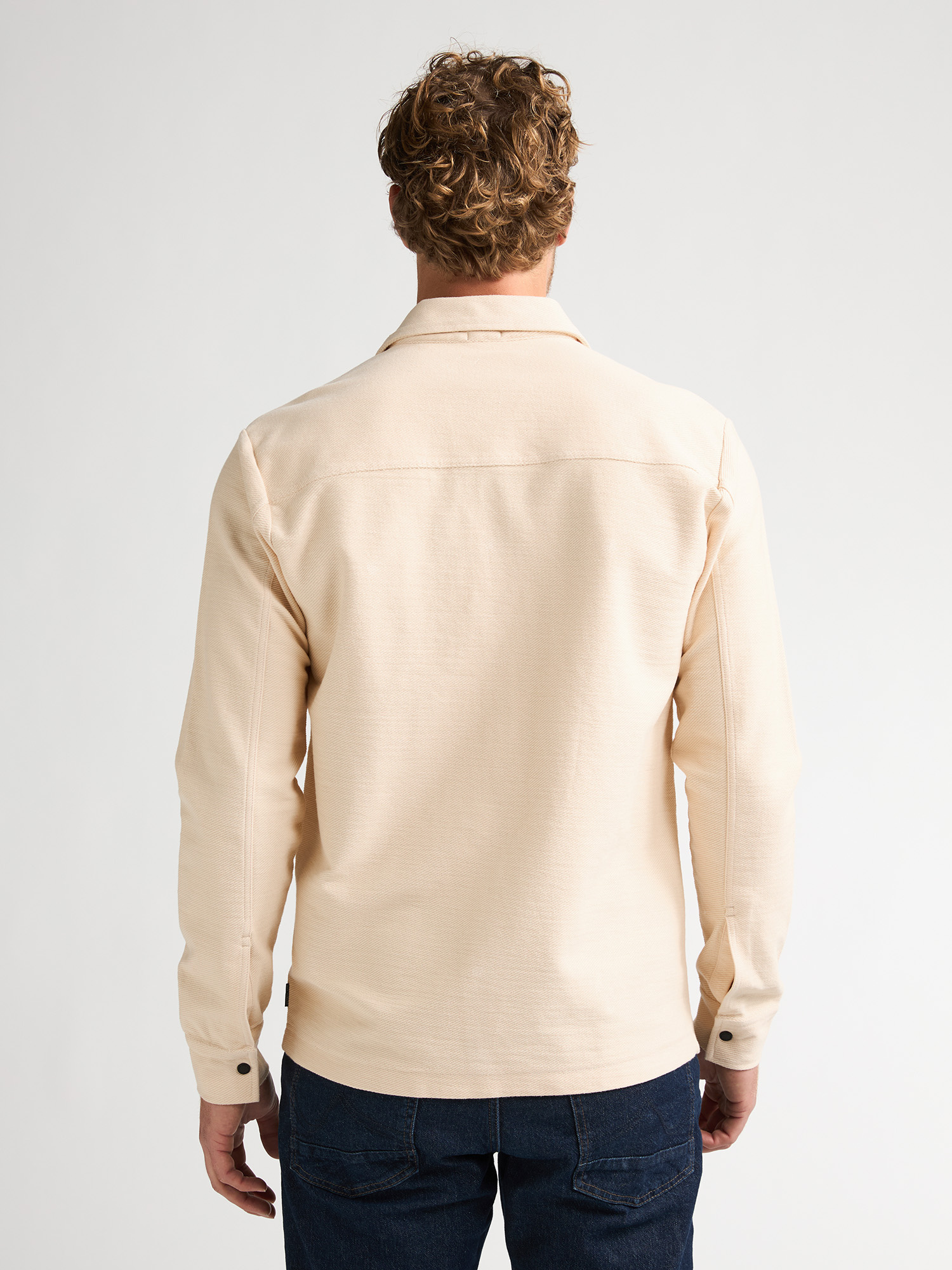 M-3060-SIL423 Men Overshirt (0113 Beige)