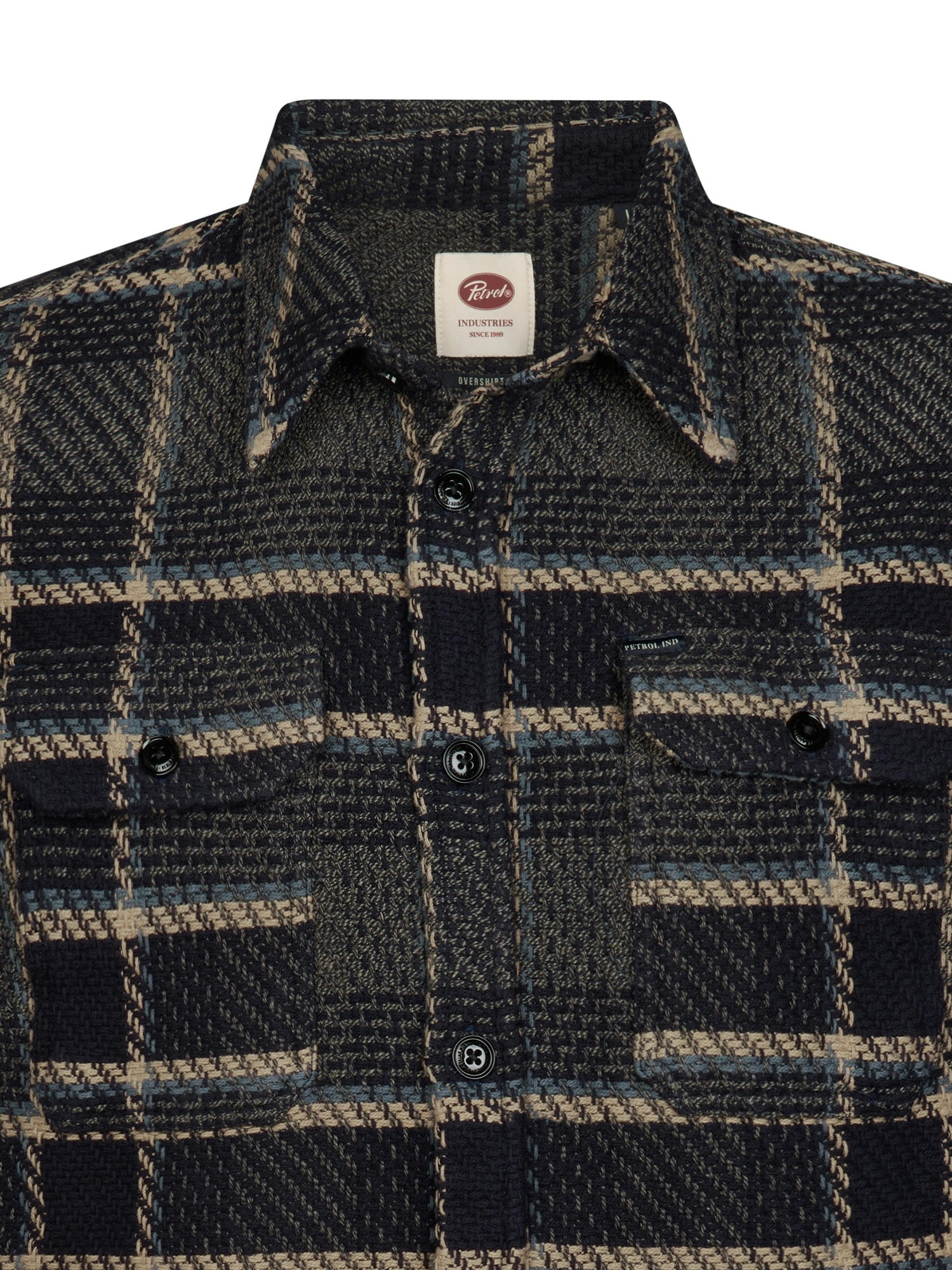 M-3060-SIL405 Men Overshirt (6174 Navy)