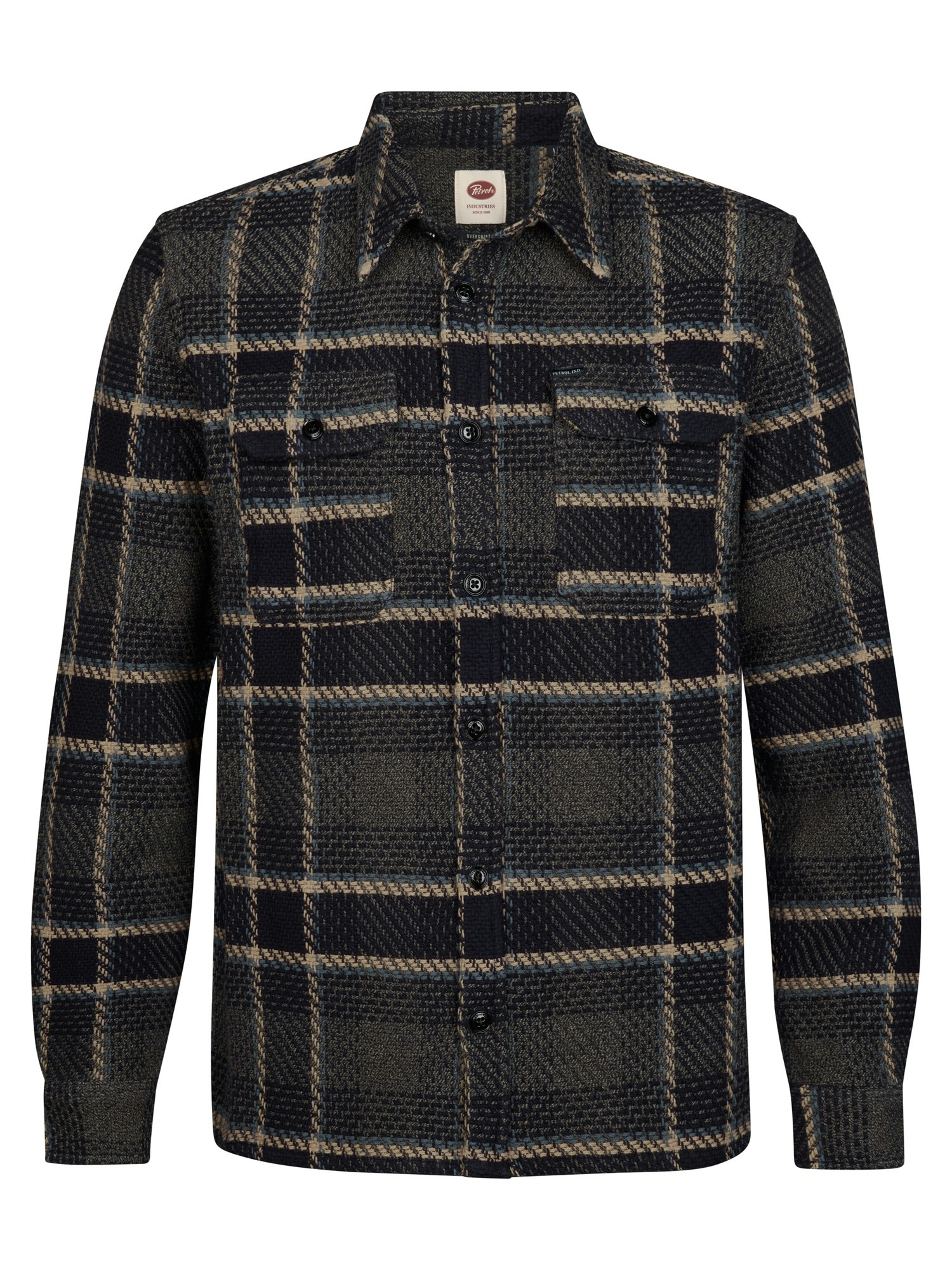 M-3060-SIL405 Men Overshirt (6174 Navy)