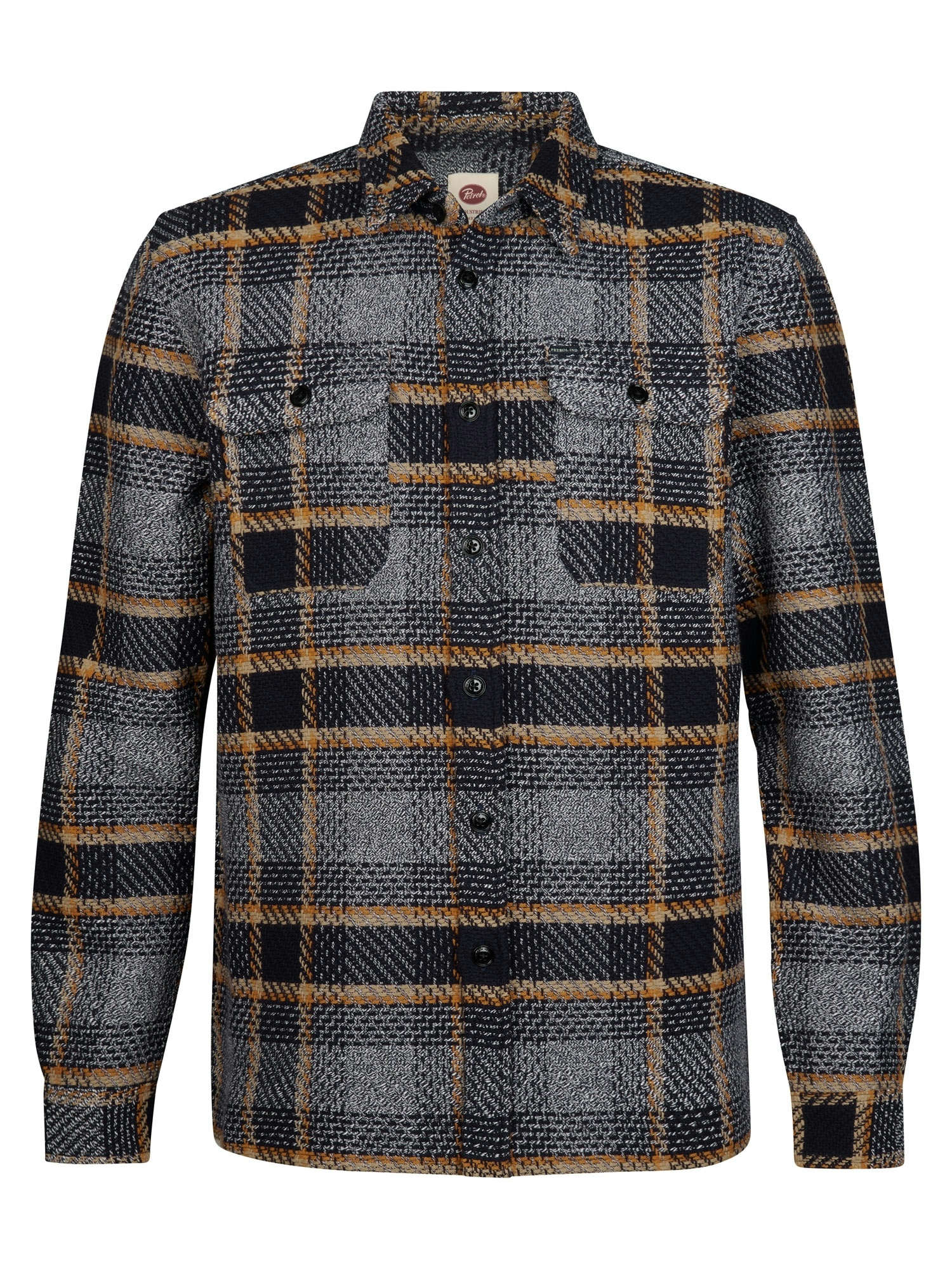 M-3060-SIL405 Men Overshirt (0007 Dark Navy)