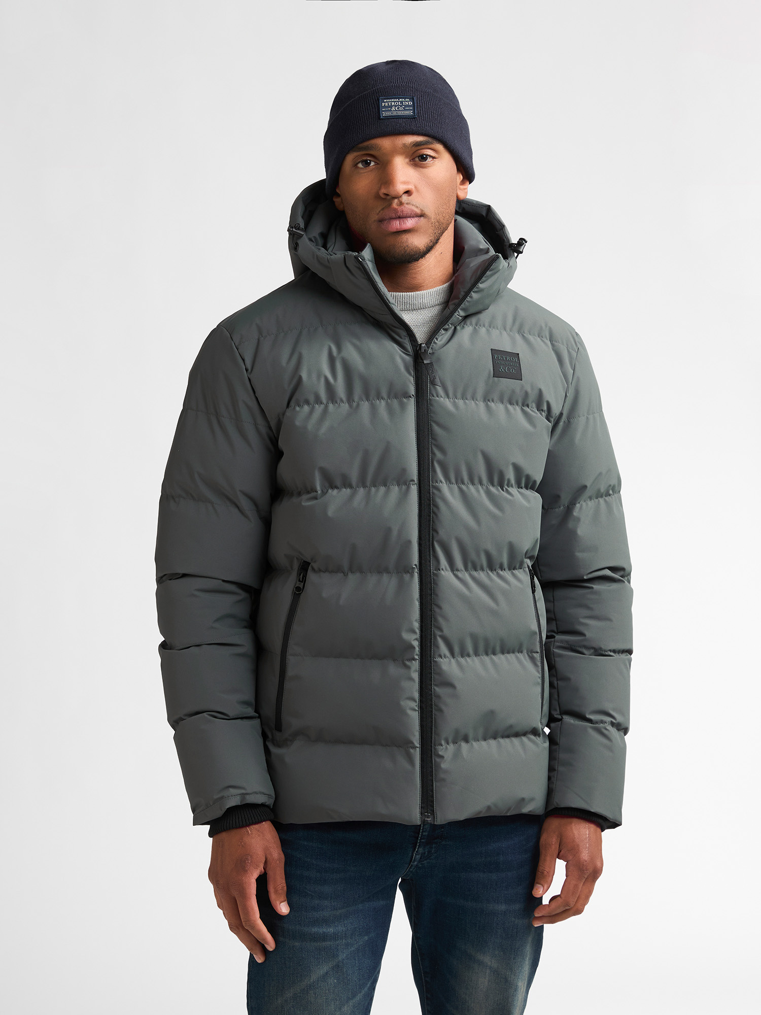 M-3060-JAC124 Men Jacket (6185 Grey Blue)