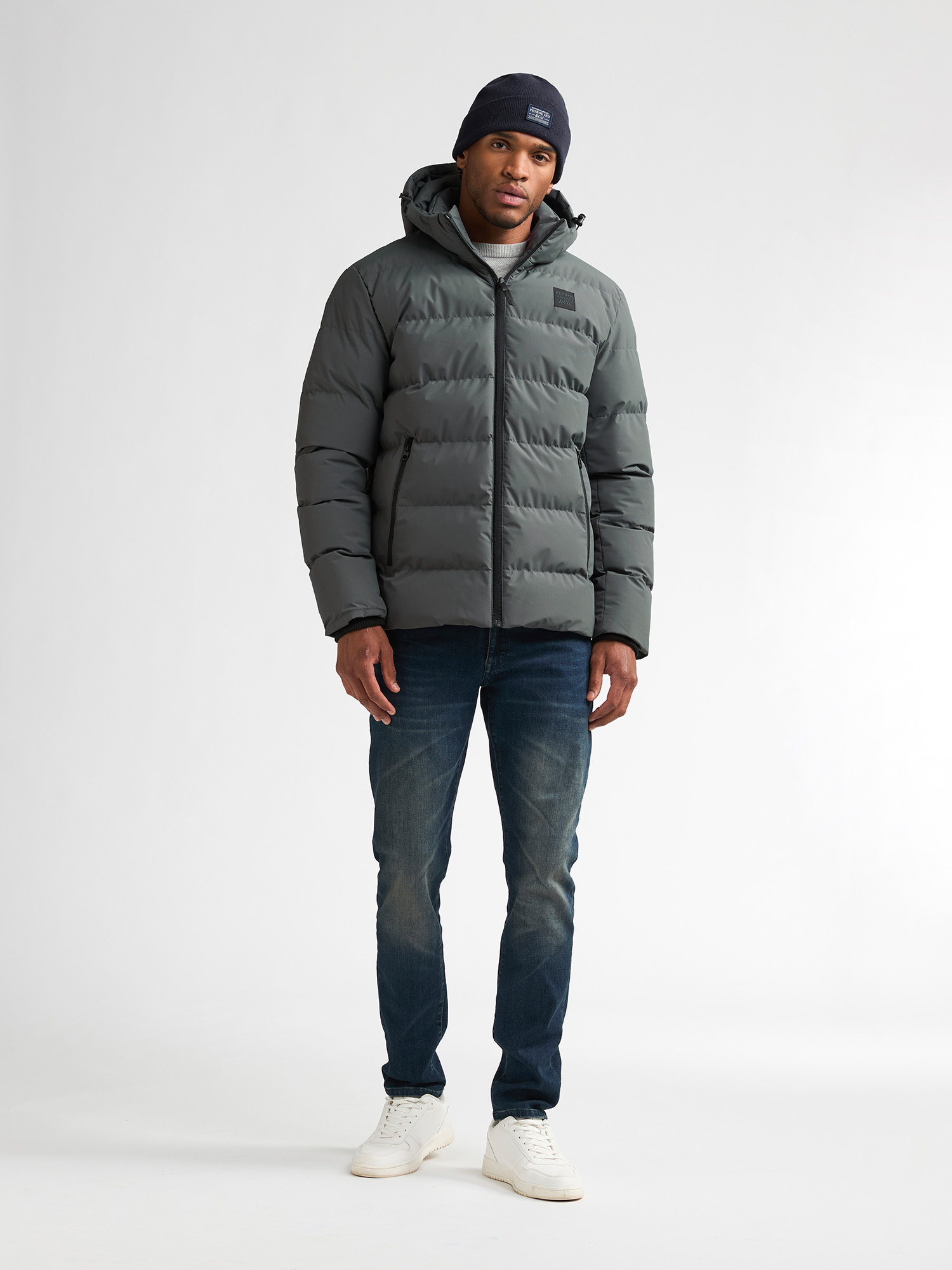 M-3060-JAC124 Men Jacket (6185 Grey Blue)