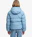 HOODED SPORTS PUFFER JACKET (Washed Denim Blue)