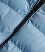 HOODED SPORTS PUFFER JACKET (Washed Denim Blue)