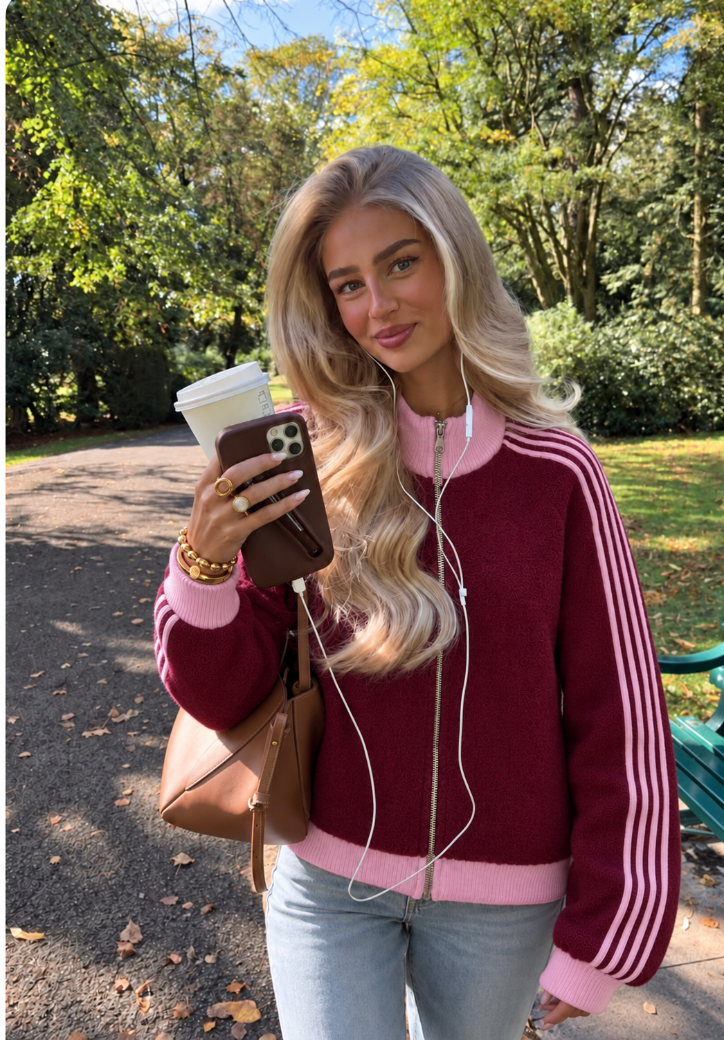 JULIA Vest (Bordeau/Pink)