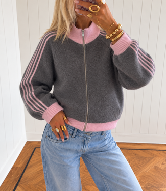 JULIA Vest (Grey/Pink)
