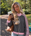 JULIA Vest (Grey/Pink)