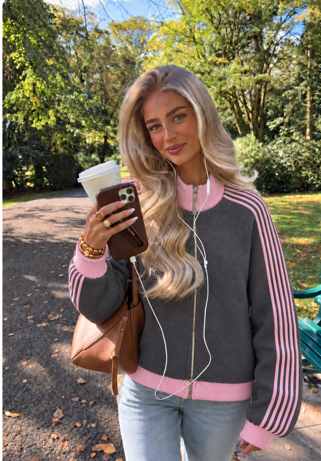 JULIA Vest (Grey/Pink)