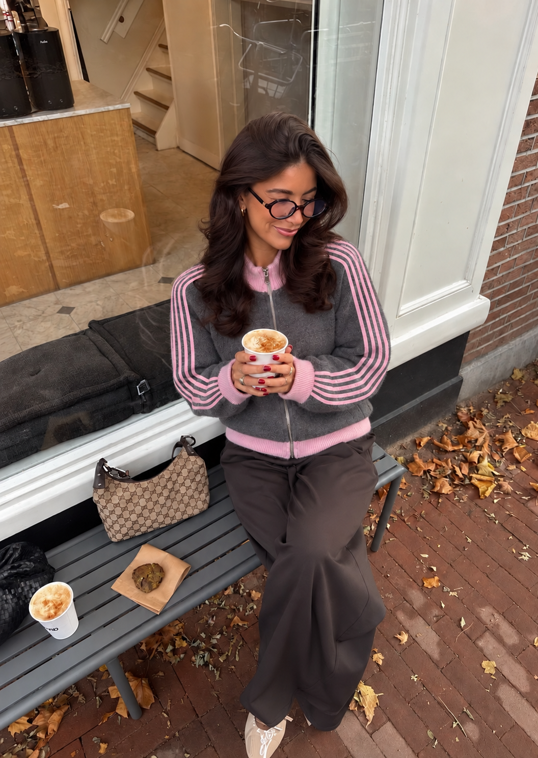 JULIA Vest (Grey/Pink)