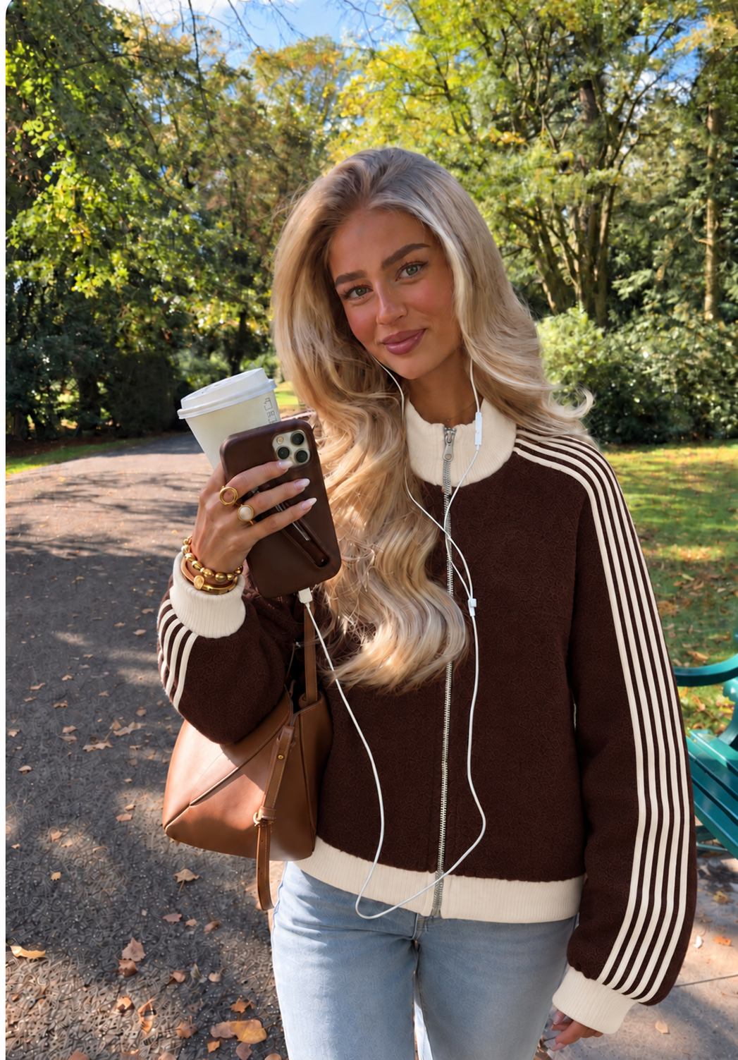 JULIA Vest (Brown/White)