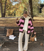 CORA Knit Vest (Pink/Brown)