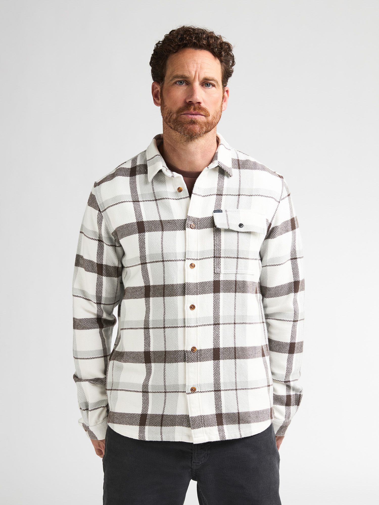 M-3060-SIL410 Men Shirt (0112 Light Grey)