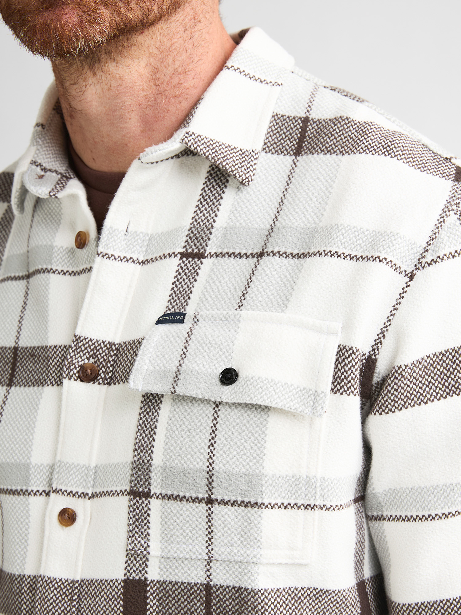 M-3060-SIL410 Men Shirt (0112 Light Grey)