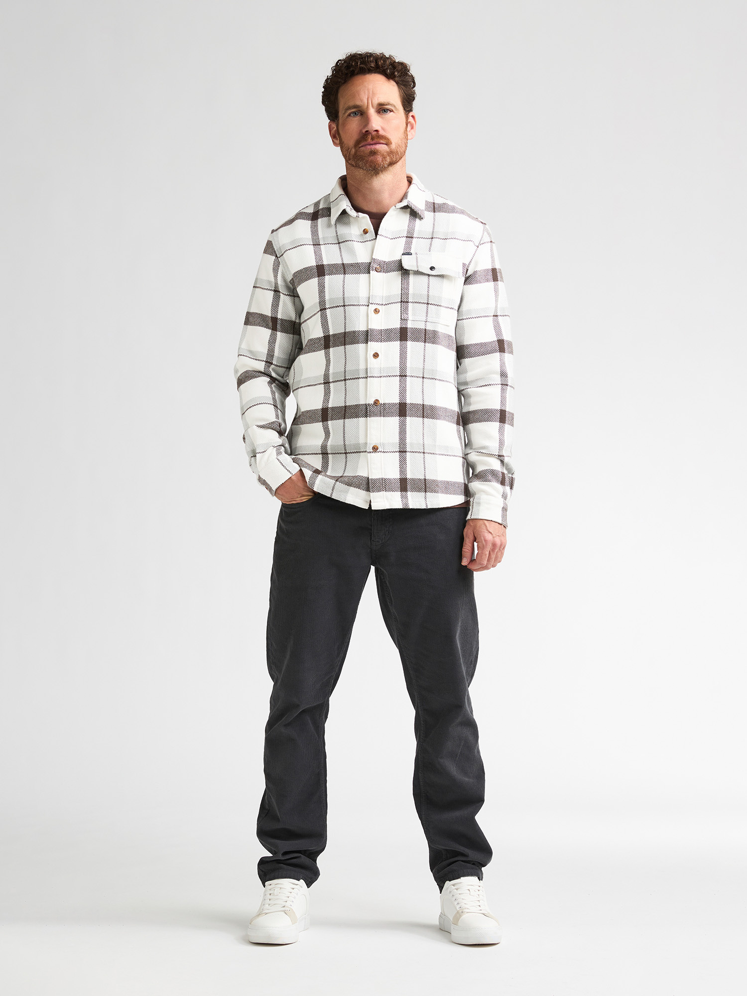 M-3060-SIL410 Men Shirt (0112 Light Grey)