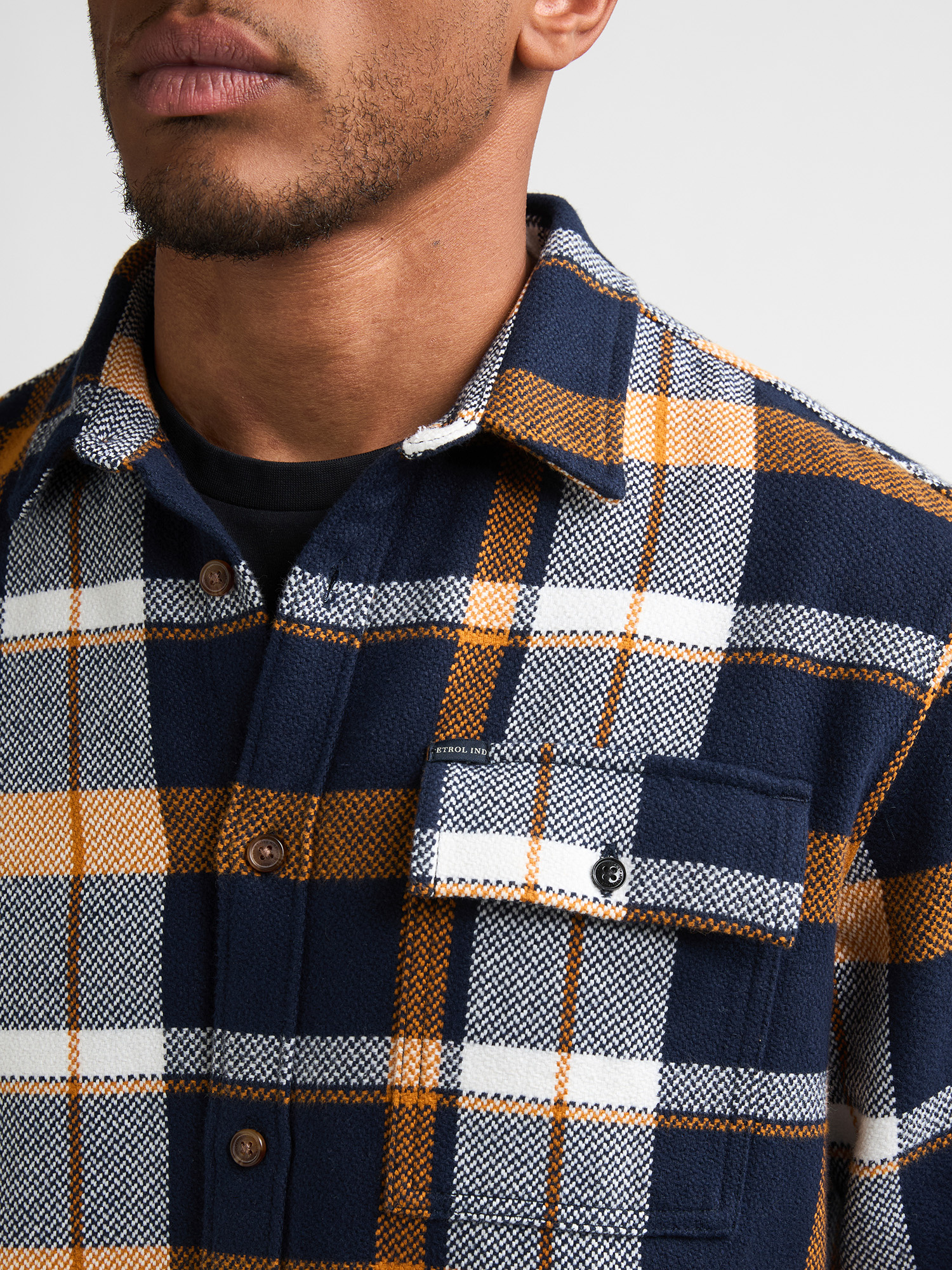 M-3060-SIL410 Men Shirt (5092 Blue)
