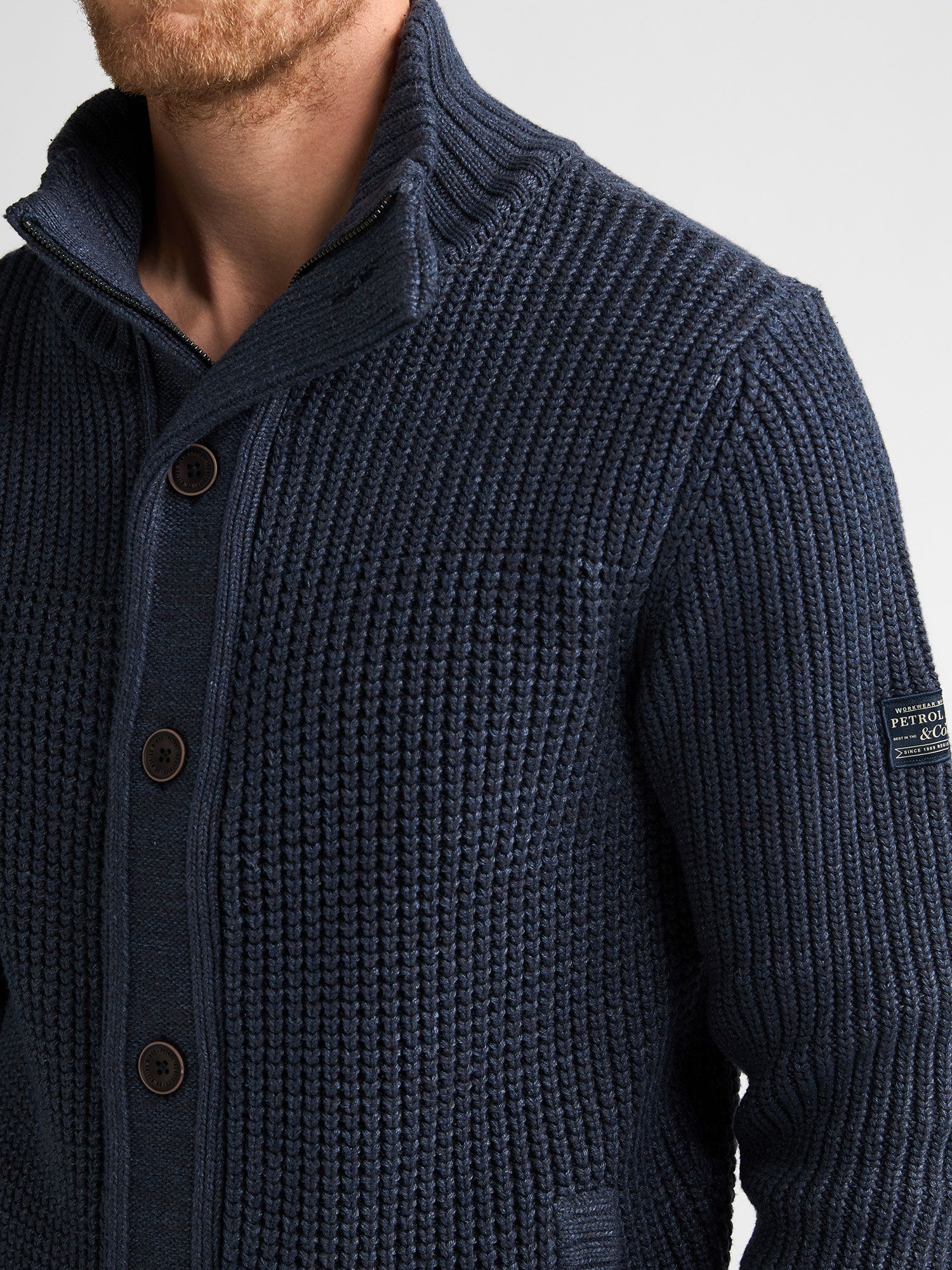 M-3060-KWC242 Men Knit Vest (5092 Navy)