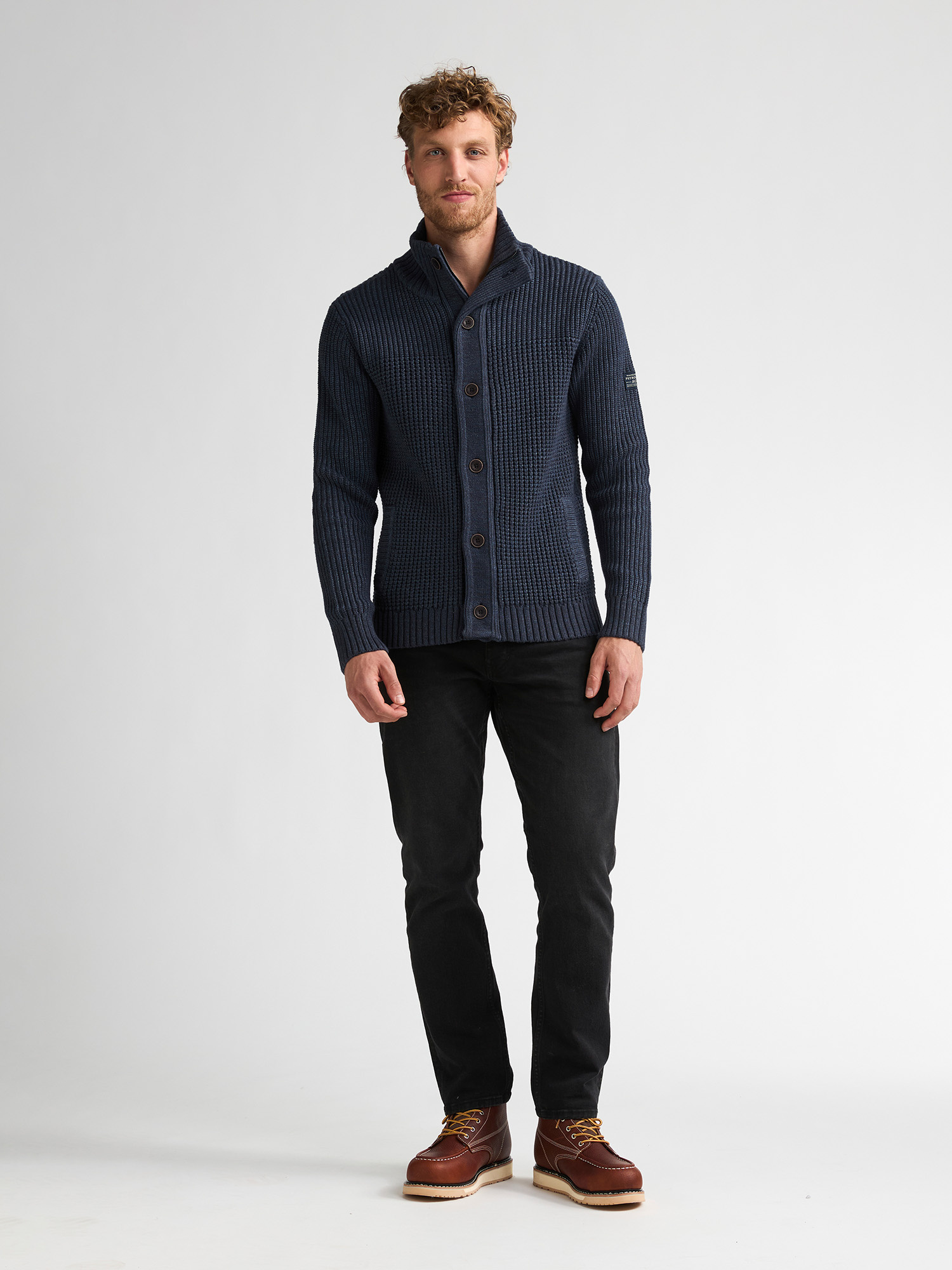 M-3060-KWC242 Men Knit Vest (5092 Navy)