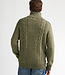 M-3060-KWC211 Men Knit Collar Pullover (6174 Green)