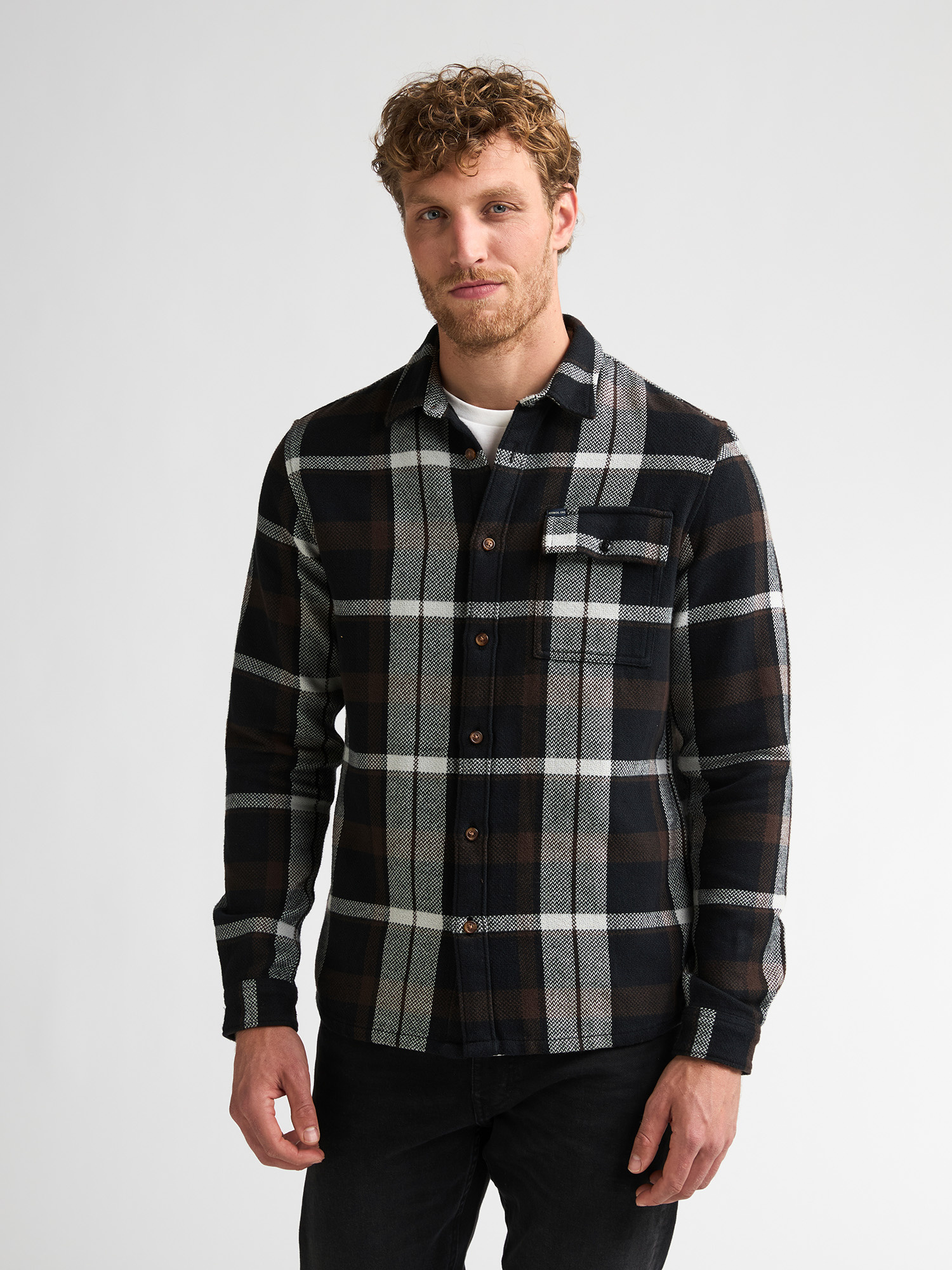 M-3060-SIL410 Men Shirt (9111 Black)