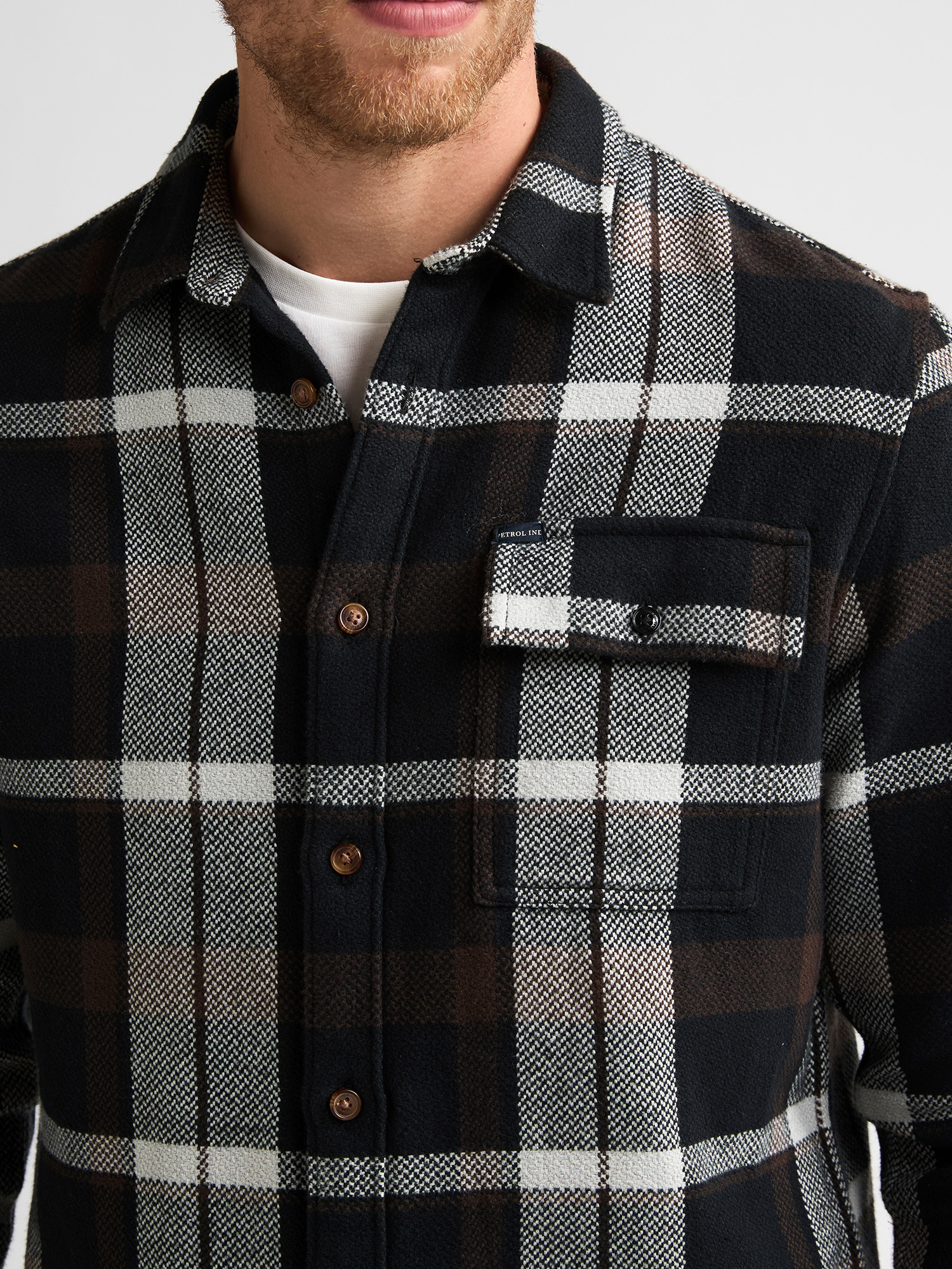 M-3060-SIL410 Men Shirt (9111 Black)