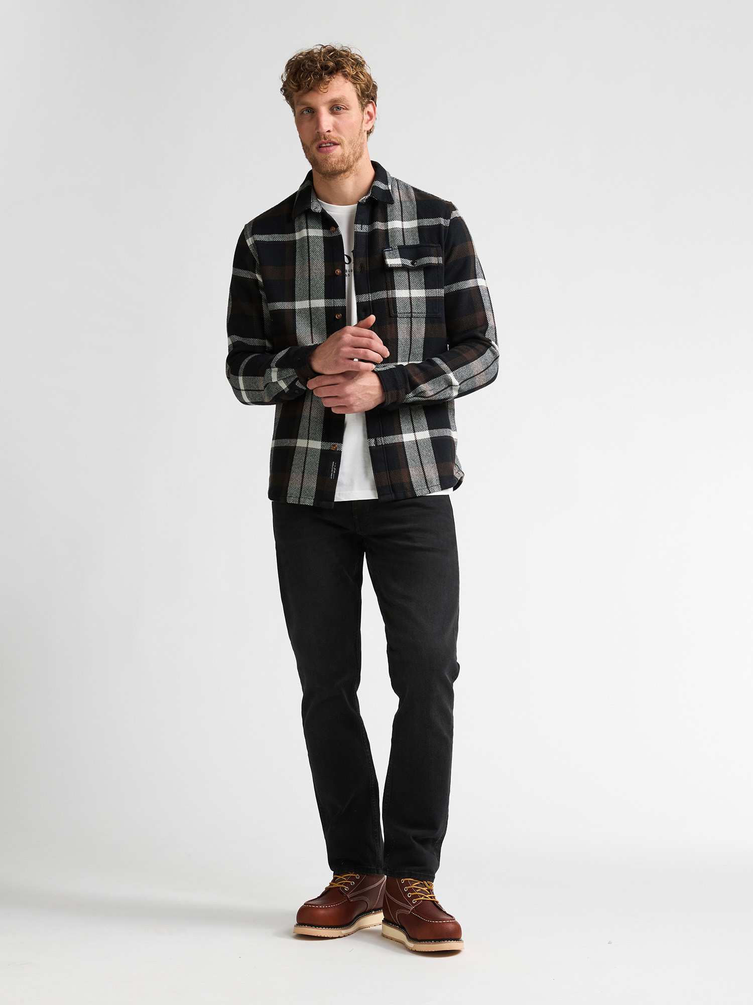 M-3060-SIL410 Men Shirt (9111 Black)