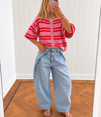 QUEEN HEARTS LAYLA Ballon Fit (Stone Bleach Denim)