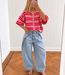 QUEEN HEARTS LAYLA Ballon Fit (Stone Bleach Denim)