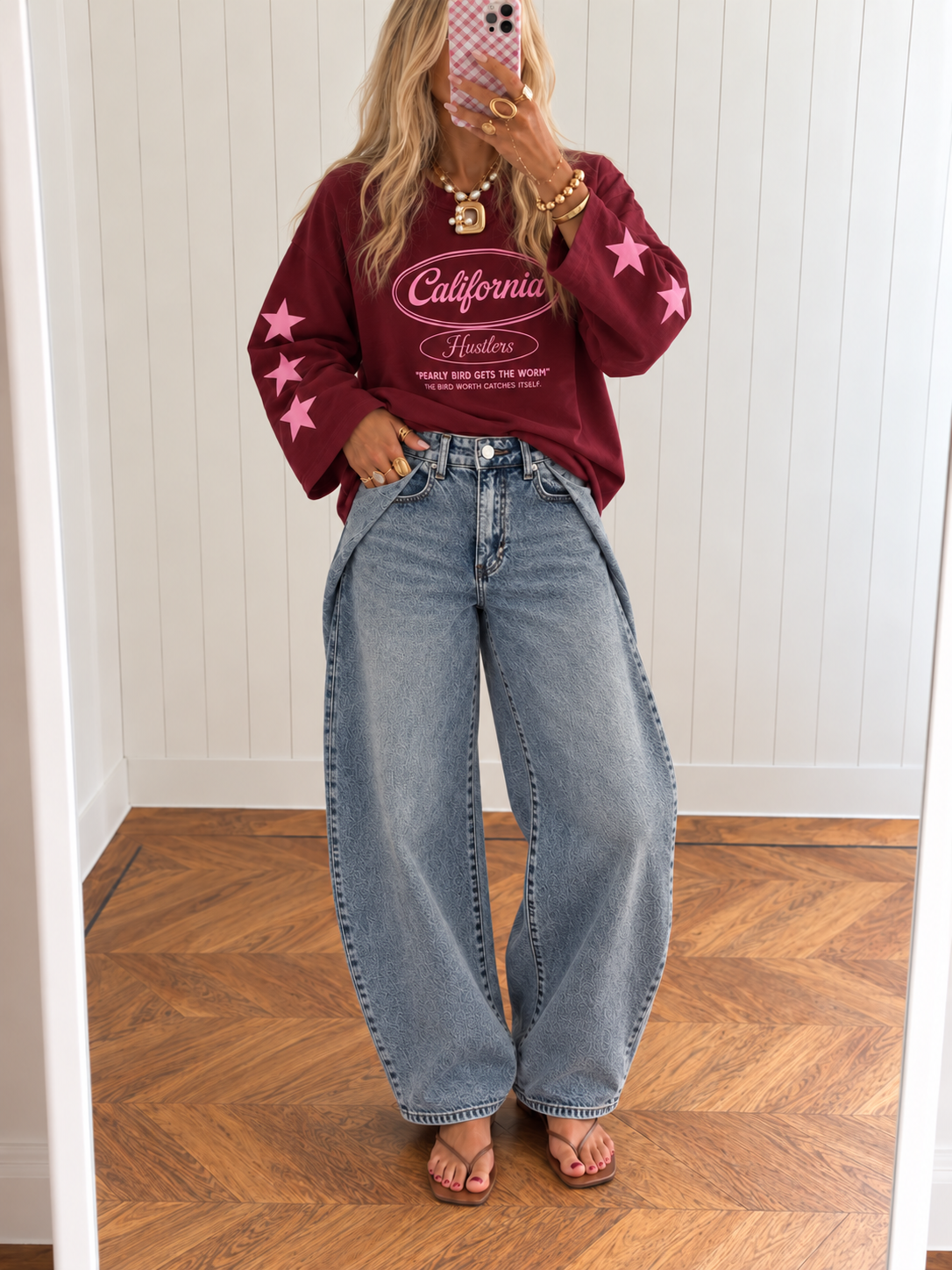 QUEEN HEARTS LULU Ballon Fit (Washed Blue Denim)