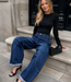 LARA  Ballon Fit Jeans (Dark Wash Denim)
