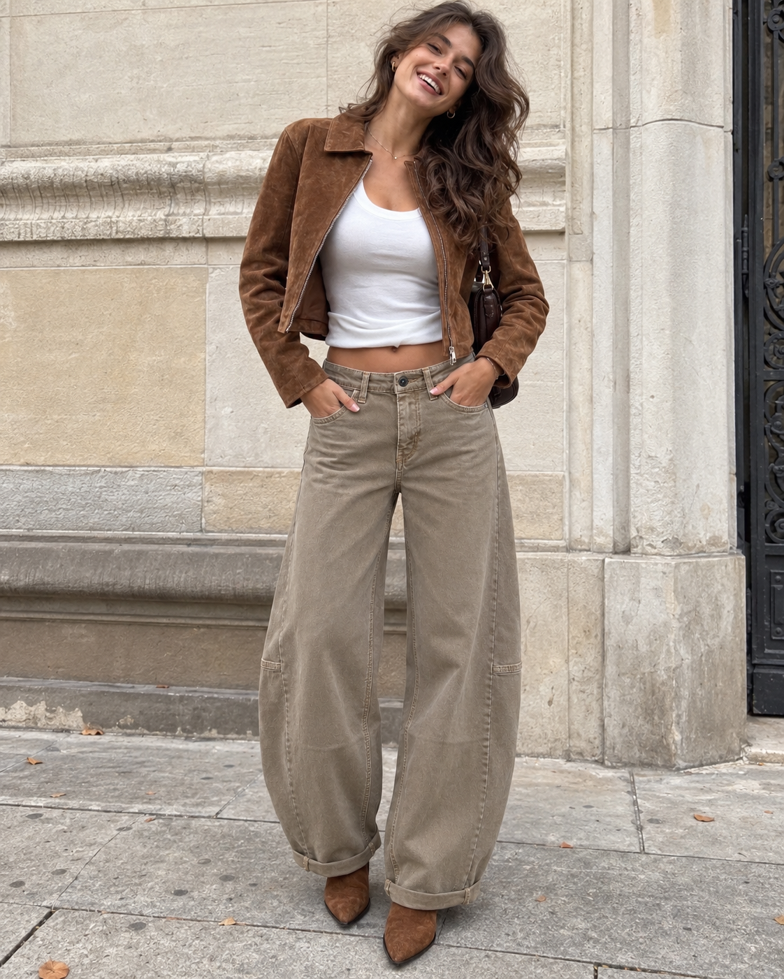 KELLY Ballon-fit Denim (Beige)