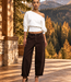 AUDREY Cargo Ballon Fit Jeans (Brown Denim)