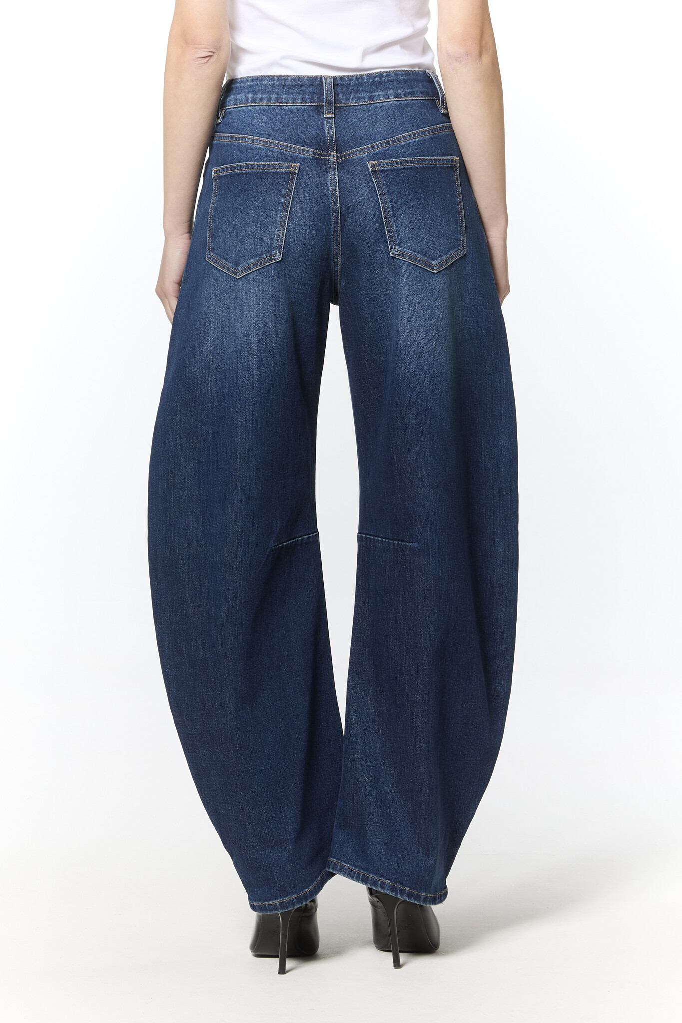 MINA Ballon Fit Jeans (Dark Used Denim)