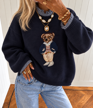 TEDDY BEAR Pullover (Navy)