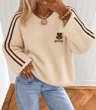 AMOUR Pullover (Beige)