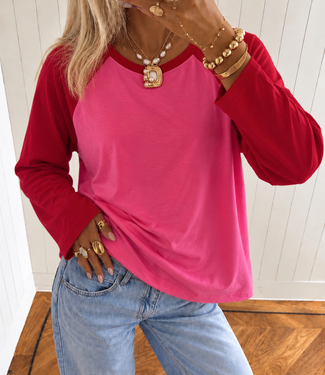 Charlie Longsleeve (Hot Pink/Red)
