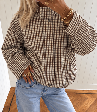 PAULA Check Jacket (Beige)