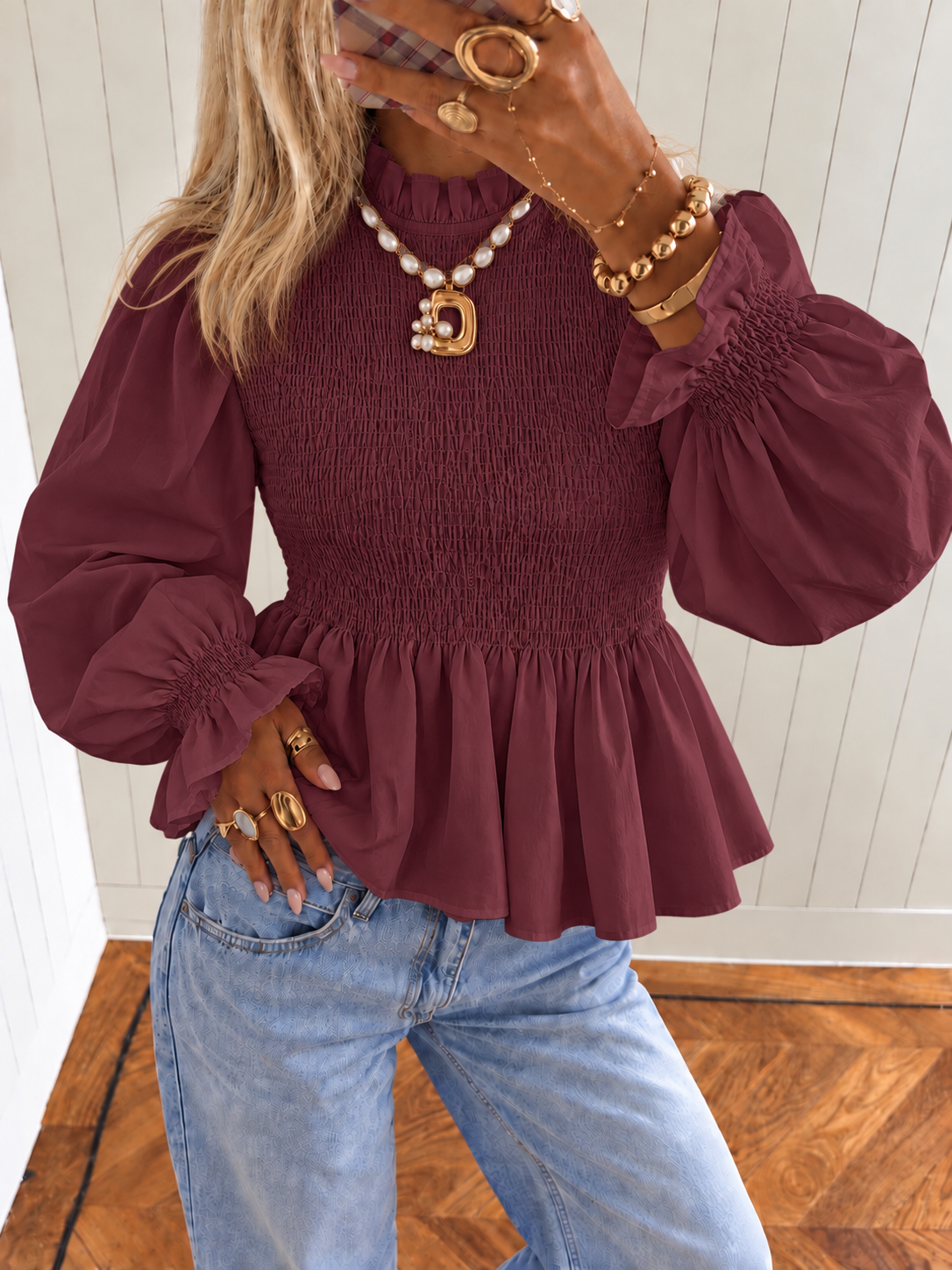 JULIETTE Blouse (Bordeaux)